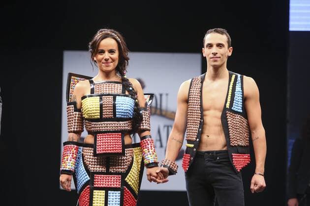 Alizee et Gregoire Lyonnet - Modenschau: Salon du Chocolat - Paris - 27 10 2015 GwendolineLeGoff 