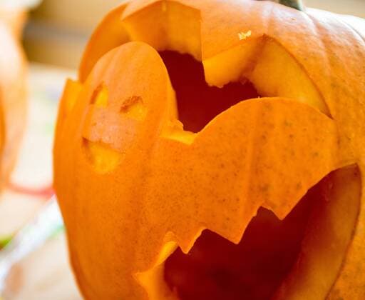 Innsbruck THEMENBILD - ein Kuerbis fuer Halloween, welches am 31. Oktober stattfindet, der urspruenglich aus Irland stammende Brauch bekommt neuerdings auch in unseren Regionen zunehmend mehr Wichtigkeit, aufgenommen am 23. Oktober 2015, Innsbruck, Oesterreich a pumpkin for halloween, which takes place at October 31. The originally from Ireland coming tradition is getting more and more popular in Austria. Innsbruck, Austria on 2015 10 23.  EX_JAK
