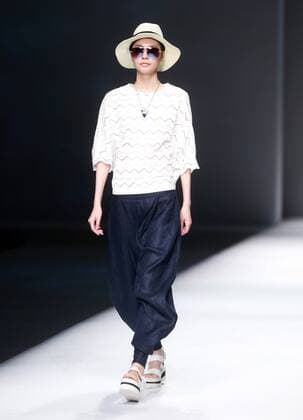 BEIJING, CHINA - OCTOBER 28: (CHINA OUT) A model showcases designs on the runway at OUDIFU & oudifufay Collection during the Mercedes-Benz China Fashion Week Spring Summer 2016 at Beijing Hotel on October 28, 2015 in Beijing, China.  CFP475027370