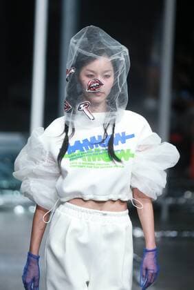 BEIJING, CHINA - OCTOBER 28: (CHINA OUT) A model showcases designs on the runway at ILOVECHOC Collection during the Mercedes-Benz China Fashion Week Spring Summer 2016 at 751D.PARK on October 28, 2015 in Beijing, China.  CFP475027927