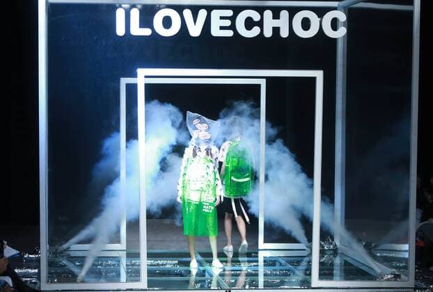 BEIJING, CHINA - OCTOBER 28: (CHINA OUT) ModelS showcase designs on the runway at ILOVECHOC Collection during the Mercedes-Benz China Fashion Week Spring Summer 2016 at 751D.PARK on October 28, 2015 in Beijing, China.  CFP475027934