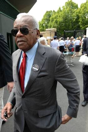 June 24, 2014 - London, London, UK - London, UK . Wimbledon Tennis Championships 2014.Day 2. Sir Trevor McDonald. Photo credit : Mike King LNP  - ZUMAl94
