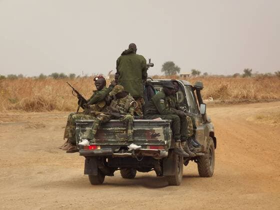 Jan 12, 2014 - Malakal, South Sudan - Jan 12, 2014 - Malakal, South Sudan - Government soldiers (SPLA) in Malakal capital of Upper Nile state in South Sudan. Malakal is considered one of the most towns affected by the conflict between the government and the rebels.  - ZUMAb13