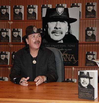 Nov. 4, 2014 - North Las Vegas, Nevada, United States - Musician Carlos Santana hosts a book signing for his new memoir The Universal Tone on November 4, 2014 at Barnes & Nobles Bookstore in Rainbow Promenade in North Las Vegas, Nevada.  - ZUMAt11