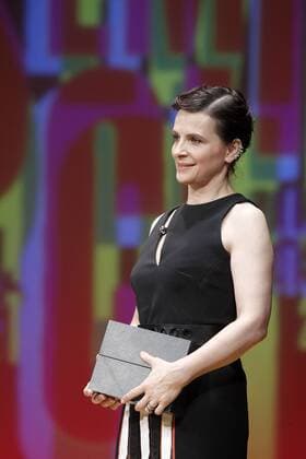 French actress Juliette Binoche Golden Spike of Honor during the 60th Seminci. October 31,2015.  (20151031167)