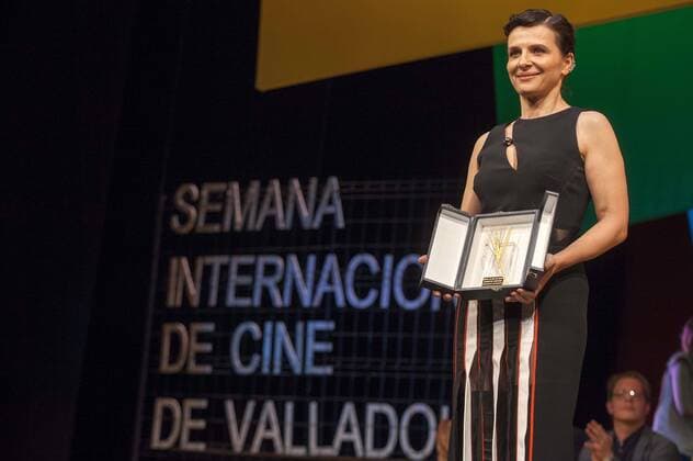 Juliette Binoche bei der Closing Ceremony mit Preisverleihung auf dem 60. Valladolid International Film Festival im Teatro Calderon. Valladolid, 31.10.2015 Juliette Binoche 