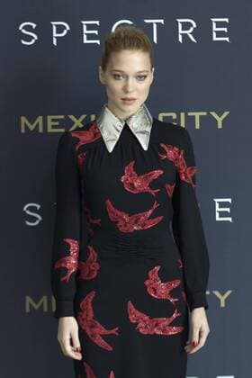 (151101) -- MEXICO CITY, Nov. 1, 2015 -- French actress Lea Seydoux poses during the photocall to promote new James Bond film Spectre in Mexico City, capital of Mexico, on Nov. 1, 2015. Alejandro Ayala) (jp) (fnc) MEXICO-MEXICO CITY-CINEMA-SPECTRE e AlejandroxAyala  James Bond Spectre-Photocall in Mexiko City