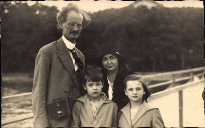 Schweizer Physiker und Erfinder Auguste Piccard, Familie !AUFNAHMEDATUM GESCHÄTZT!