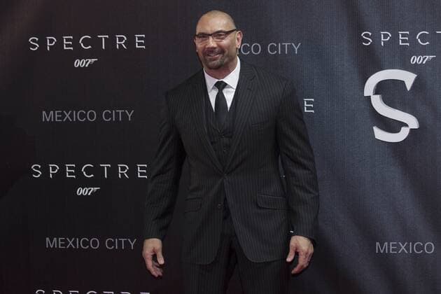 Actor Dave Bautista poses during the red carpet of the movie Spectre of the James Bond saga in Mexico City, capital of Mexico, on Nov. 2, 2015. ) (da) (sp) MEXICO-MEXICO CITY- SPECTRE -RED CARPET AlejandroxAyala 