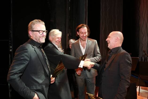 Nestroy- DER WIENER THEATERPREIS Wien, Ronacher, 02. 11. 2015 Roland KOCH, Achim FREYER, Simon STONE, Martin WUTTKE