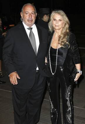 Nov. 2, 2015 - London, London, UK - London News Pictures. Sir Philip Green & Lady Tina Green, Music Industry Trusts Award, Grosvenor House, London UK, 02 November 2015, Photo by London UK  - ZUMAl94_