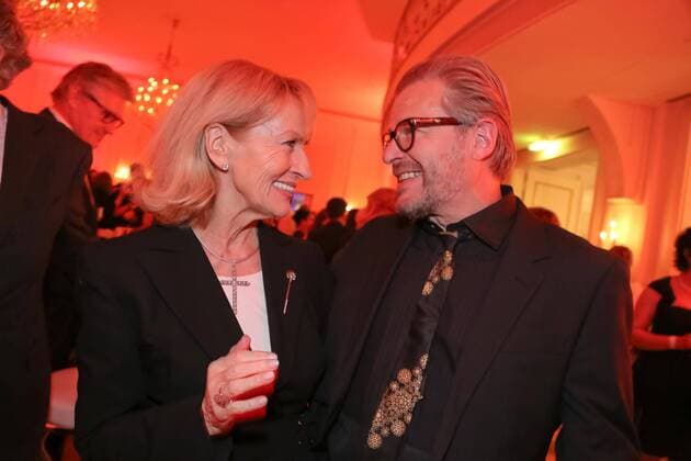 02.11.2015, Wiener Ronacher, NESTROY VERLEIHUNG 2015, Gala-Abend zum Theaterpreis im Bild: Dagmar Koller, Roland Koch -AfterShow