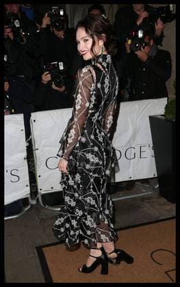 . 03 11 2015. London, United Kingdom. Lily James arriving at the Harper s Bazaar Women of the Year awards.  xStephenxLockx xi-Imagesx IIM-11339-0052