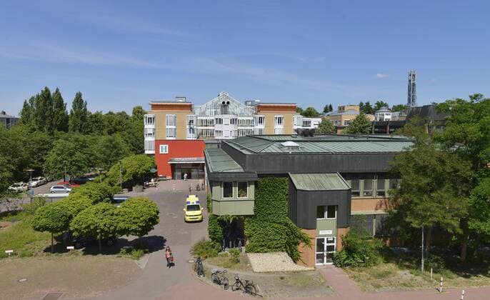 Architektur von Gottfried Böhm Helios Klinikum Emil von Behring, Walterhoeferstrasse, Zehlendorf, Berlin, Deutschland Helios Klinikum Emil von Behring Zehlendorf Berlin Deutschland
