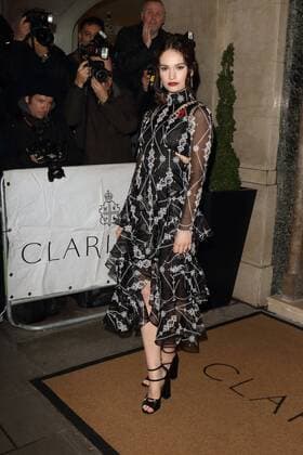 Harpers Bazaar Women of the Year Awards 2015 London, UK. Lily James at Harpers Bazaar Women of the Year Awards at Claridges, London on November 3rd 2015. LMK73-58657-041115 
