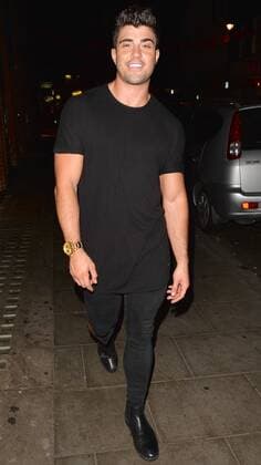 Ex On The Beach reality television personality, Rogan O Connor attending The Dreamboys 2016 calendar launch at the Hippodrome, in London. The dark haired hunk keeps it casual wearing ripped black jeans and an oversized black t shirt. NOVEMBER 3rd 2015  LTNx153325
