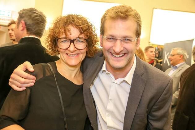 03.11.2015, Wiener Urania, Österreichischer Kabarettpreis 2015, Verleihungs-Gala im Bild: Susanne Pöchacker, Andreas Ferner