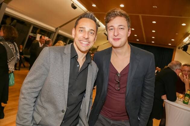 03.11.2015, Wiener Urania, Österreichischer Kabarettpreis 2015, Verleihungs-Gala im Bild: Tricky Niki, Fritz Jergitsch -Die Tagespresse -Gewinner Sonderpreis