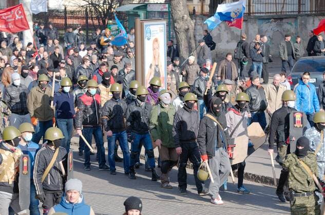 Oct. 15, 2014 - Odessa, Ukraine - People s Assembly Antimaidan - Kulikovo Field . This demonstration in Kulikovo Field, Odessa, Ukraine (South Ukraine), against the new government in Kiev, against the National-fascism, for a referendum, and in support of the Crimea and Crimean peoples  - ZUMAn28