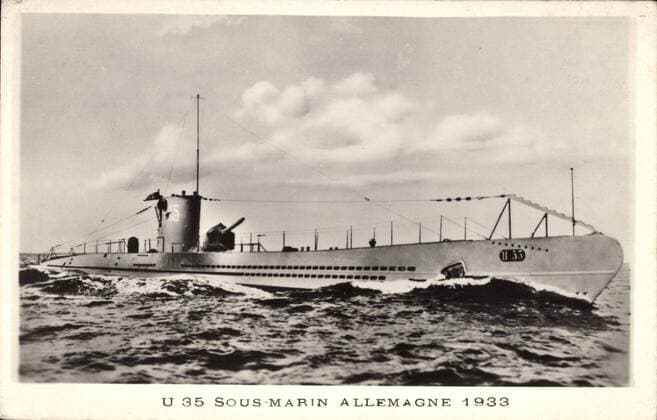 U 35, Sous Marin Allemagne, Deutsches Unterseeboot, 1933 !AUFNAHMEDATUM GESCHÄTZT!