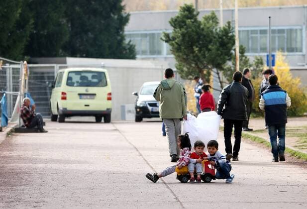 Flüchtlingsunterkunft Suhl Friedberg 06.11.15 , Suhl, Erstaufnahmeeinrichtung Flüchtlingsunterkunft Erstaufnahmestelle Suhl Friedberg Eindrücke vom Gelände