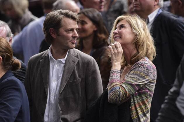 Francois Baroin et Michele Laroque - Prominente Zuschauer - TENNIS: BNP PARIBAS Masters - Paris - 07 11 2015 JBAutissier Panoramic  Prominente besuchen das Tennisturnier in Paris-Bercy