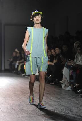 (151107) -- TBILISI, Nov. 7, 2015 -- A model presents a creation of Ria Keburia during the Mercedes Benz Fashion Week in Tbilisi, capital of Georgia, on Nov. 7, 2015. ) GEORGIA-TBILISI-FASHION WEEK TamunaxKulumbegashvili 