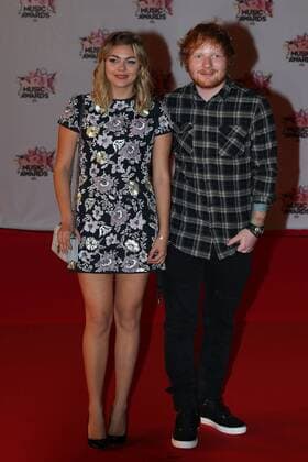 202409 Francois Glories Starface 2015-11-07 Cannes France Cérémonie des NRJ Music Awards 2015. Arrivées. Sheeran, Ed; Emera, Louane  Copyright: xFrancoisxGloriesx xStarfacex STAR_202409_020