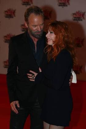 202409 Francois Glories Starface 2015-11-07 Cannes France Cérémonie des NRJ Music Awards 2015. Arrivées. Farmer, Mylène; Sumner, Gordon Matthew Thomas( Sting )  Copyright: xFrancoisxGloriesx xStarfacex STAR_202409_027