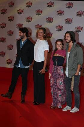 202409 Francois Glories Starface 2015-11-07 Cannes France Cérémonie des NRJ Music Awards 2015. Arrivées. Manaudou, Laure; Frérot, Jeremy ( Fréro Delavega ); Delavega, Flo ( Fréro Delavega )  Copyright: xFrancoisxGloriesx xStarfacex STAR_202409_046