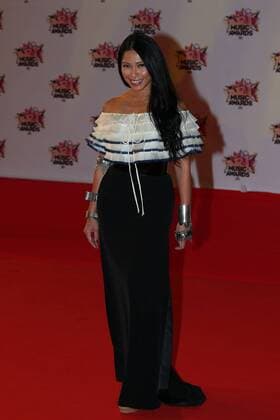202409 Francois Glories Starface 2015-11-07 Cannes France Cérémonie des NRJ Music Awards 2015. Arrivées. Cipta Sasmi, ( Anggun )  Copyright: xFrancoisxGloriesx xStarfacex STAR_202409_066