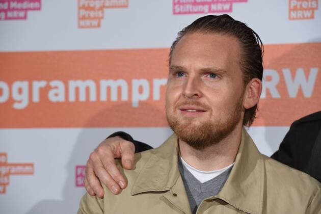 Schauspieler Axel Stein posiert am 09.11.2015 in Köln vor der Verleihung des Kino Programm Preis NRW.