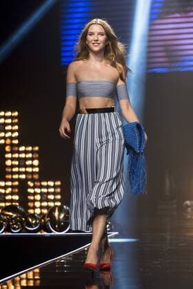 Anna Barrachina during the women Secret fashion show with the latest trends spring-summer in Madrid, Novermber 11, 2015.  (20151111004)