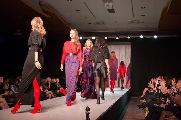 Models present creations by Hungarian fashion designer Bori Toth during the Budapest Fashion Night in Budapest, Hungary on Nov. 11, 2015. ) HUNGARY-BUDAPEST-FASHION SHOW AttilaxVolgyi 