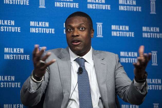 April 28, 2014 - Los Angeles, California, U.S - Chris Tucker, actor and comedian; founder of Chris Tucker, in a panel YesWeCode: Training NextGen Technologists during the Milken Institute Global Conference on Monday, April 28, 2014 in Beverly Hills, California. - ZUMAc68