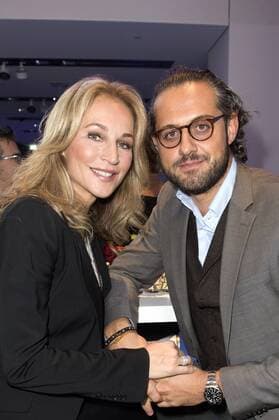 Caroline Beil mit Freund Philipp Sattler bei der Verleihung des 17. Medienpreises der Kindernothilfe im DRIVE Volkwagen Forum. Berlin, 13.11.2015 Foto:xFredericx xFuturexImage