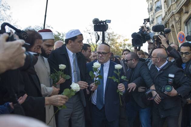 BATACLAN 15 11 2015 L imam de Drancy, Hassen Chalghoumi Gedenken an die Opfer der Terroranschläge in Paris - 15 11 2015 PierreCharlier Panoramic 
