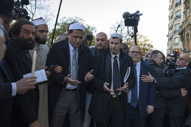 BATACLAN 15 11 2015 L imam de Drancy, Hassen Chalghoumi Gedenken an die Opfer der Terroranschläge in Paris - 15 11 2015 PierreCharlier Panoramic 