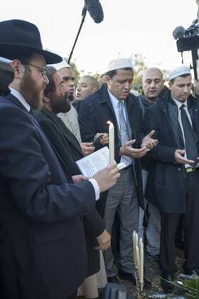 BATACLAN 15 11 2015 L imam de Drancy, Hassen Chalghoumi Gedenken an die Opfer der Terroranschläge in Paris - 15 11 2015 PierreCharlier Panoramic 