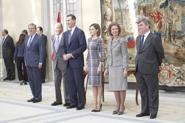 Entrega de los premios nacionales del deporte 2014 261 cordon press rey felipe rey juan carlos reina sofia reina letizia Royal family attending the National Sports Awards in Madrid 