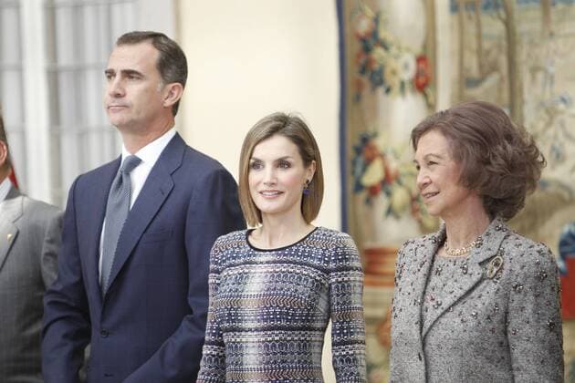 Entrega de los premios nacionales del deporte 2014 261 cordon press rey felipe reina letizia reina sofia Royal family attending the National Sports Awards in Madrid 