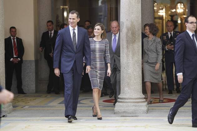 Entrega de los premios nacionales del deporte 2014 261 cordon press rey felipe reina letizia Royal family attending the National Sports Awards in Madrid 