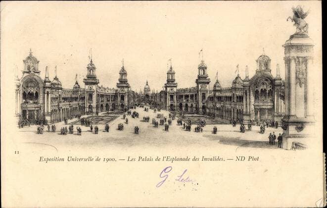Paris, Exposition Universelle 1900, Les Palais de l Esplanade des Invalides !AUFNAHMEDATUM GESCHÄTZT! Paris - Historische Postkartenmotive