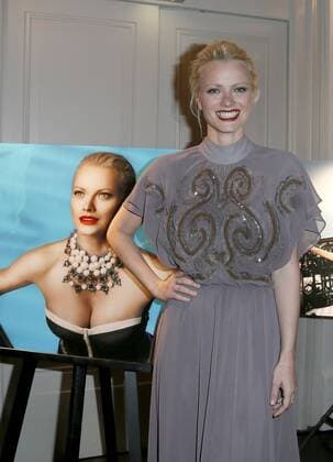 Franziska Knuppe bei der Exclusiven Vernissage des LAMBERTZ FINE ART Kalenders 2016 - La Dolce Vita im Hotel de Rome, Berlin. 17.11.015