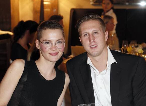 Elisabeth Ehrlich, Merlin Baum bei der Exclusiven Vernissage des LAMBERTZ FINE ART Kalenders 2016 - La Dolce Vita im Hotel de Rome, Berlin. 17.11.2015