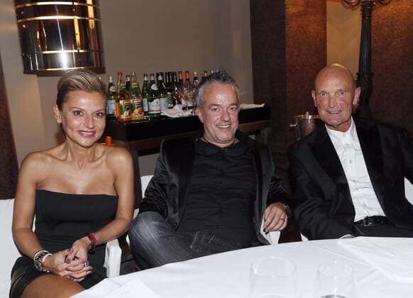 Diana Dizdarevic, Torsten Toeller, Ralf Fritzsche bei der Exclusiven Vernissage des LAMBERTZ FINE ART Kalenders 2016 - La Dolce Vita im Hotel de Rome, Berlin. 17.11.2015