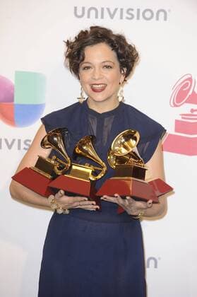 Natalia Lafourcade 16TH ANNUAL LATIN GRAMMY AWARDS: PRESSROOM Las Vegas  Patrick Rideaux PicturePerfect