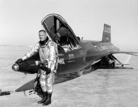Jan. 17, 2014 - President Barack Obama has signed HR 667, the congressional resolution that redesignates NASA s Hugh L. Dryden Flight Research Center as the Neil A. Armstrong Flight Research Center, into law. The resolution also names Dryden s Western Aeronautical Test Range as the Hugh L. Dryden Aeronautical Test Range. Both Hugh Dryden and Neil Armstrong are aerospace pioneers whose contributions are historic to NASA and the nation as a whole. NASA is developing a timeline to implement the name change. Neil A. Armstrong was born Aug. 5, 1930, in Wapakoneta, Ohio. He earned an aeronautical engineering degree from Purdue University and a master s in aerospace engineering from the University of Southern California. He was a naval aviator from 1949 to 1952. During the Korean War he flew 78 combat missions. In 1955 he joined the National Advisory Committee for Aeronautics (NACA), NASA s pre - ZUMAz03