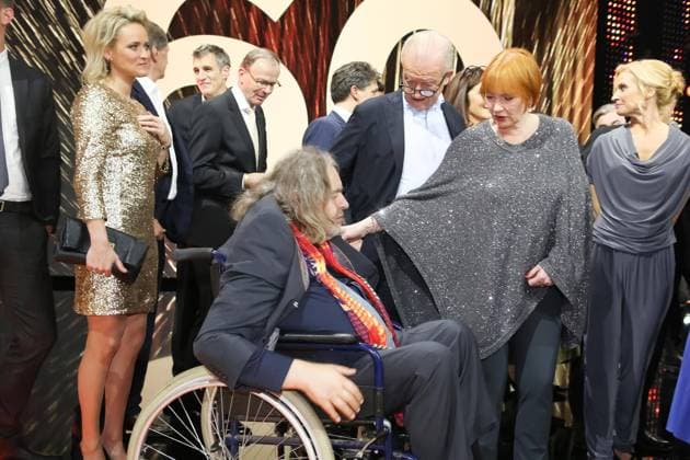 20.11.2015, ORF-Zentrum, GREAT MOMENTS - 60 Jahre ORF , die TV-Show zum runden Geburtstag im Bild: Hermes Phettberg, Rudi Klausnitzer, Chris Lohner