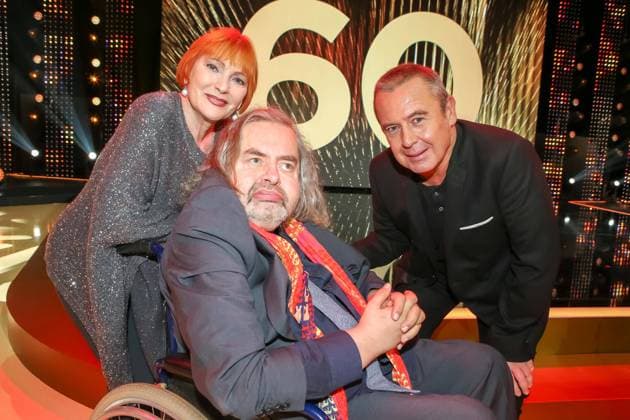 20.11.2015, ORF-Zentrum, GREAT MOMENTS - 60 Jahre ORF , die TV-Show zum runden Geburtstag im Bild: Hermes Phettberg, Chris Lohner, Udo Huber